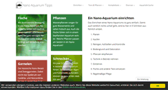 Desktop Screenshot of nano-aquarium-tipps.de