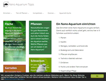 Tablet Screenshot of nano-aquarium-tipps.de